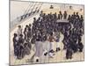 Watercolor Depicting the Voyage of the Treatment of Blacks in the Former West African Colonies-null-Mounted Giclee Print