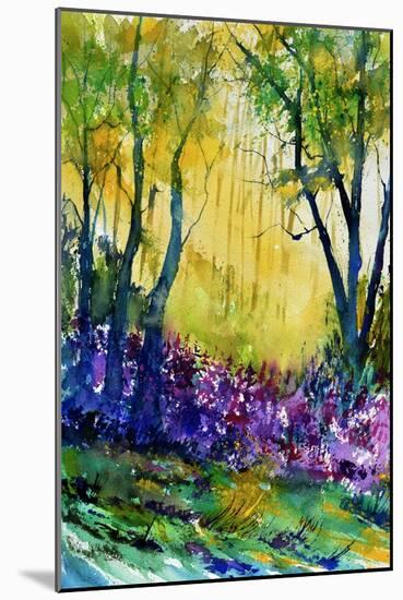 Watercolor Epilobiums-Pol Ledent-Mounted Art Print