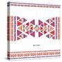 Watercolor Ethnic Card. Boho Chic, Ethnic, Pattern, Wallpaper.-windesign-Stretched Canvas