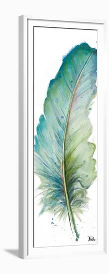 Watercolor Feather White IV-Patricia Pinto-Framed Art Print