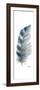 Watercolor Feather White V-Patricia Pinto-Framed Premium Giclee Print