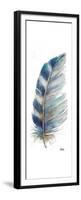 Watercolor Feather White V-Patricia Pinto-Framed Premium Giclee Print
