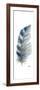 Watercolor Feather White V-Patricia Pinto-Framed Art Print