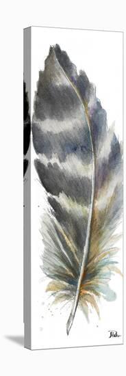 Watercolor Feather White VI-Patricia Pinto-Stretched Canvas