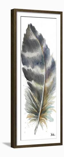 Watercolor Feather White VI-Patricia Pinto-Framed Premium Giclee Print