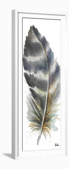 Watercolor Feather White VI-Patricia Pinto-Framed Premium Giclee Print