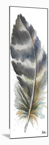 Watercolor Feather White VI-Patricia Pinto-Mounted Premium Giclee Print