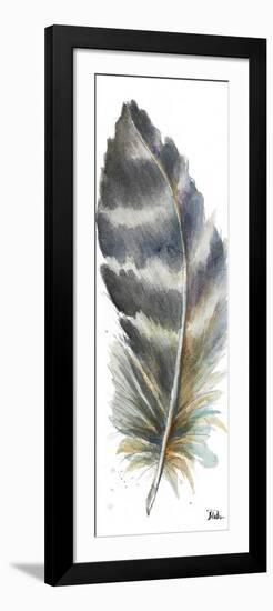 Watercolor Feather White VI-Patricia Pinto-Framed Art Print