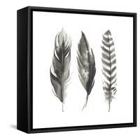 Watercolor Feathers I-Grace Popp-Framed Stretched Canvas