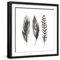 Watercolor Feathers I-Grace Popp-Framed Art Print