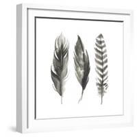 Watercolor Feathers I-Grace Popp-Framed Art Print