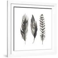 Watercolor Feathers I-Grace Popp-Framed Art Print