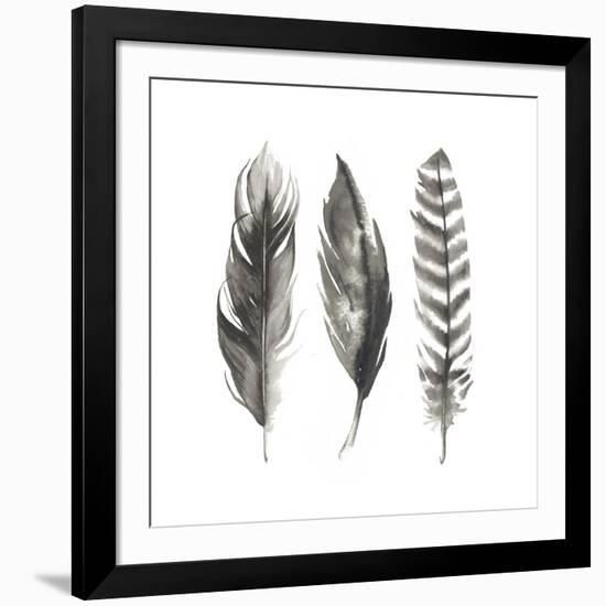Watercolor Feathers I-Grace Popp-Framed Art Print