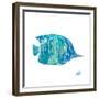 Watercolor Fish in Teal III-Julie DeRice-Framed Premium Giclee Print