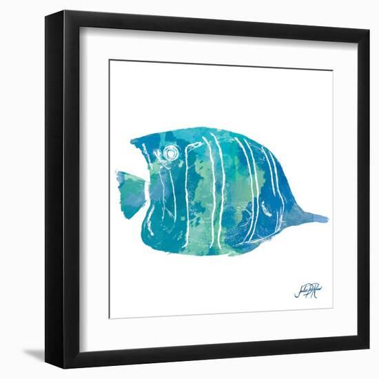 Watercolor Fish in Teal III-Julie DeRice-Framed Art Print