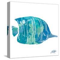 Watercolor Fish in Teal III-Julie DeRice-Stretched Canvas