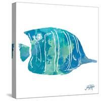 Watercolor Fish in Teal III-Julie DeRice-Stretched Canvas