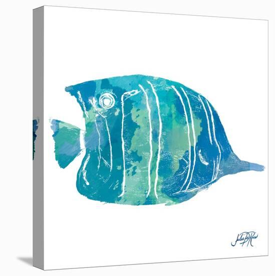 Watercolor Fish in Teal III-Julie DeRice-Stretched Canvas
