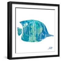 Watercolor Fish in Teal III-Julie DeRice-Framed Art Print