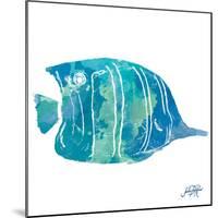 Watercolor Fish in Teal III-Julie DeRice-Mounted Art Print