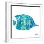 Watercolor Fish in Teal III-Julie DeRice-Framed Premium Giclee Print