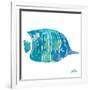 Watercolor Fish in Teal III-Julie DeRice-Framed Art Print