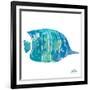 Watercolor Fish in Teal III-Julie DeRice-Framed Art Print