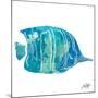 Watercolor Fish in Teal III-Julie DeRice-Mounted Art Print