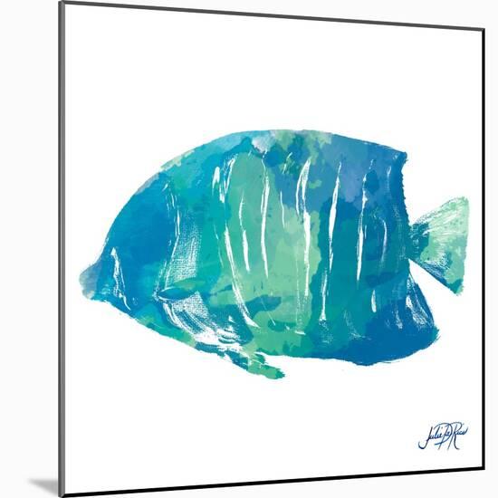 Watercolor Fish in Teal IV-Julie DeRice-Mounted Art Print