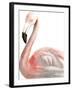 Watercolor Flamingo-Naomi McCavitt-Framed Art Print