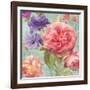 Watercolor Floral II on Grey-Danhui Nai-Framed Art Print