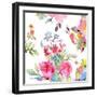 Watercolor Flower Composition I-Evelia Designs-Framed Art Print