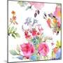 Watercolor Flower Composition I-Evelia Designs-Mounted Art Print