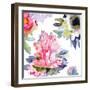 Watercolor Flower Composition VII-Evelia Designs-Framed Art Print