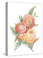 Watercolor Flowers Bouquet-Eisfrei-Stretched Canvas