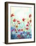 Watercolor Flowers Painting in Soft Color and Blur Style .Vintage Painting Flowers .Spring Floral S-pluie_r-Framed Art Print