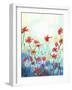 Watercolor Flowers Painting in Soft Color and Blur Style .Vintage Painting Flowers .Spring Floral S-pluie_r-Framed Art Print