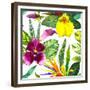 Watercolor Flowers-Monash-Framed Premium Giclee Print