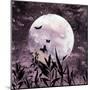 Watercolor Full Moon Art-Eisfrei-Mounted Art Print