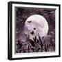 Watercolor Full Moon Art-Eisfrei-Framed Art Print