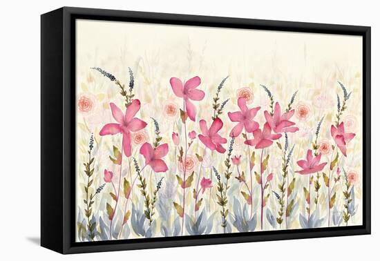 Watercolor Garden-Elyse DeNeige-Framed Stretched Canvas
