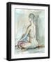 Watercolor Gesture Study II-Ethan Harper-Framed Art Print