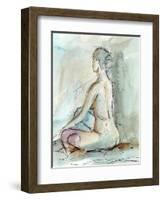 Watercolor Gesture Study II-Ethan Harper-Framed Art Print