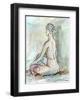 Watercolor Gesture Study II-Ethan Harper-Framed Art Print