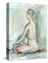 Watercolor Gesture Study II-Ethan Harper-Stretched Canvas