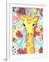 Watercolor - Giraffe-Jennifer McCully-Framed Giclee Print