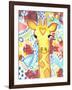 Watercolor - Giraffe-Jennifer McCully-Framed Giclee Print