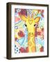 Watercolor - Giraffe-Jennifer McCully-Framed Giclee Print