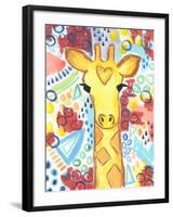 Watercolor - Giraffe-Jennifer McCully-Framed Giclee Print