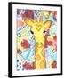 Watercolor - Giraffe-Jennifer McCully-Framed Giclee Print